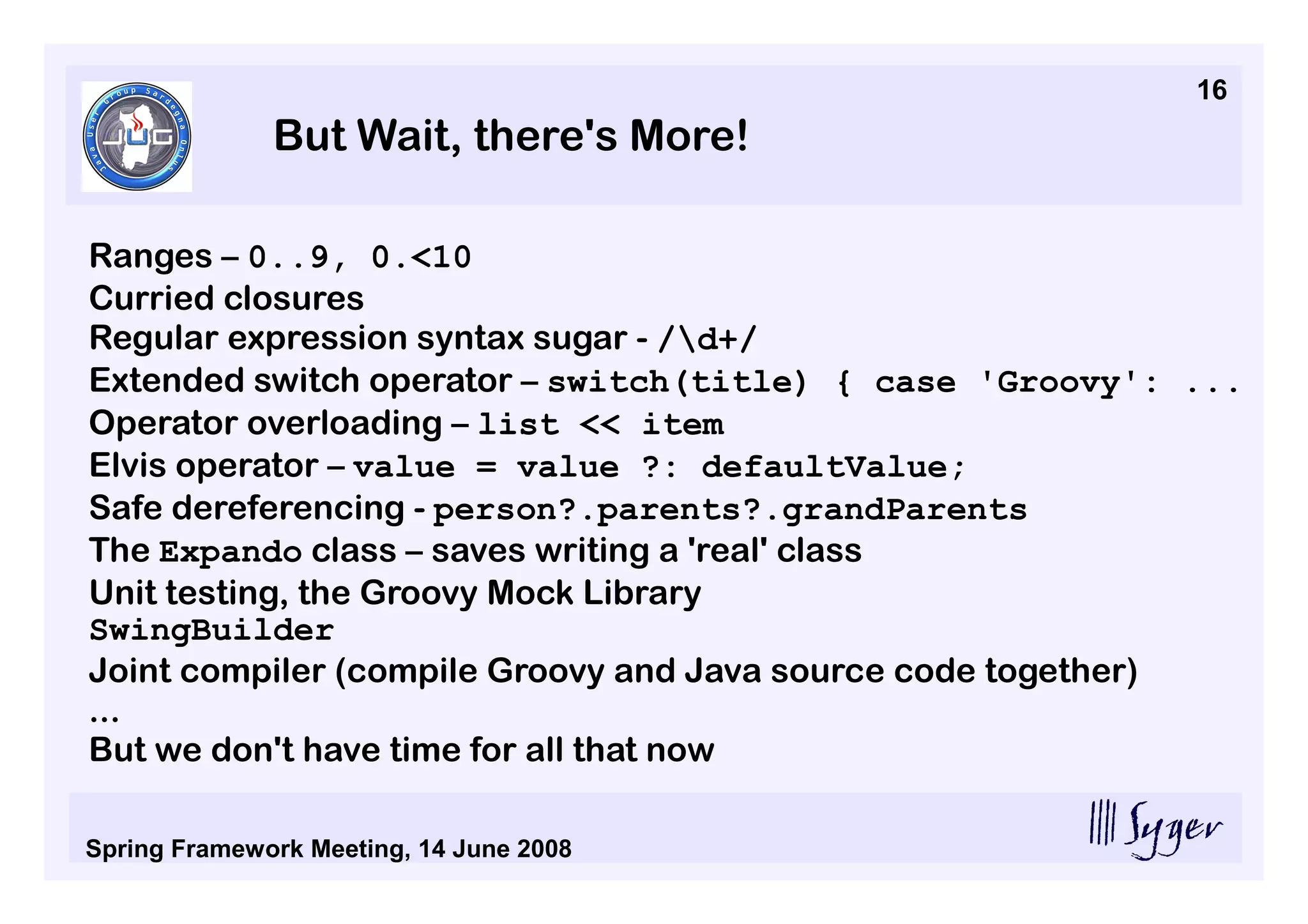 Groovy And Grails JUG Sardegna