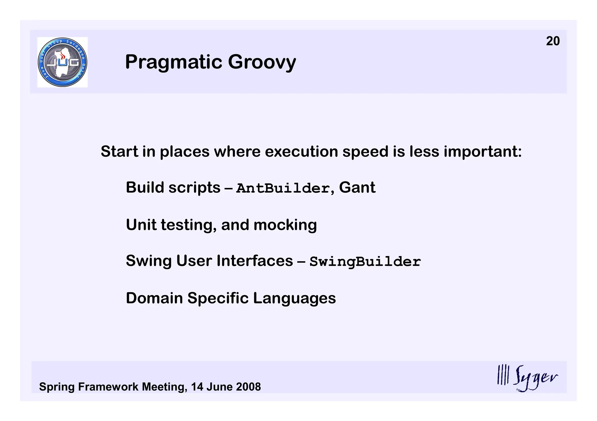 Groovy And Grails JUG Sardegna