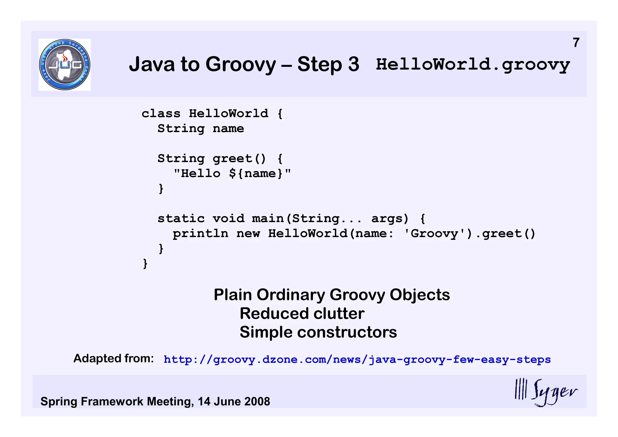 Groovy And Grails JUG Sardegna