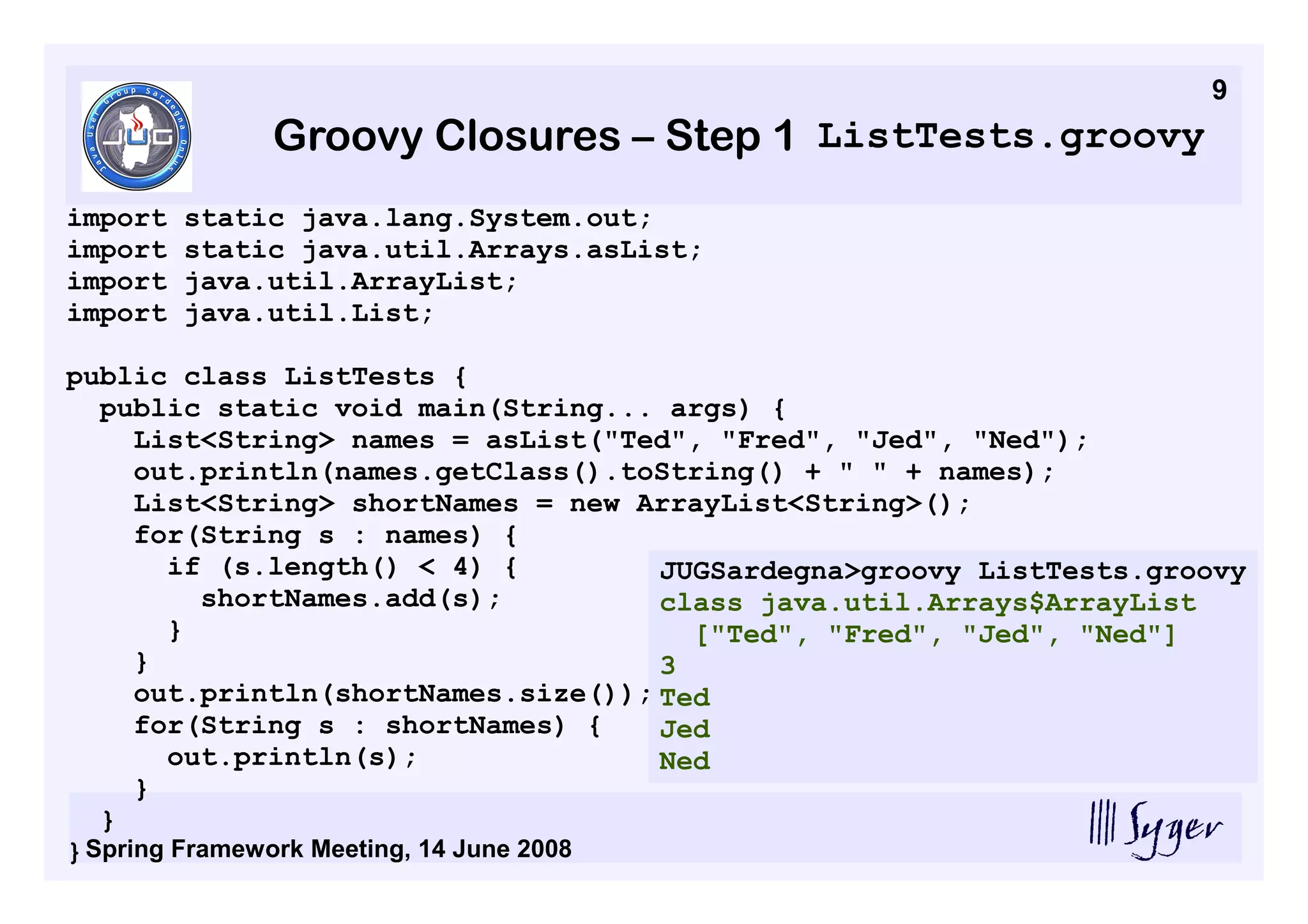 Groovy And Grails JUG Sardegna