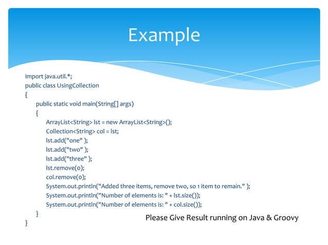 Groovy Api Tutorial | PPT