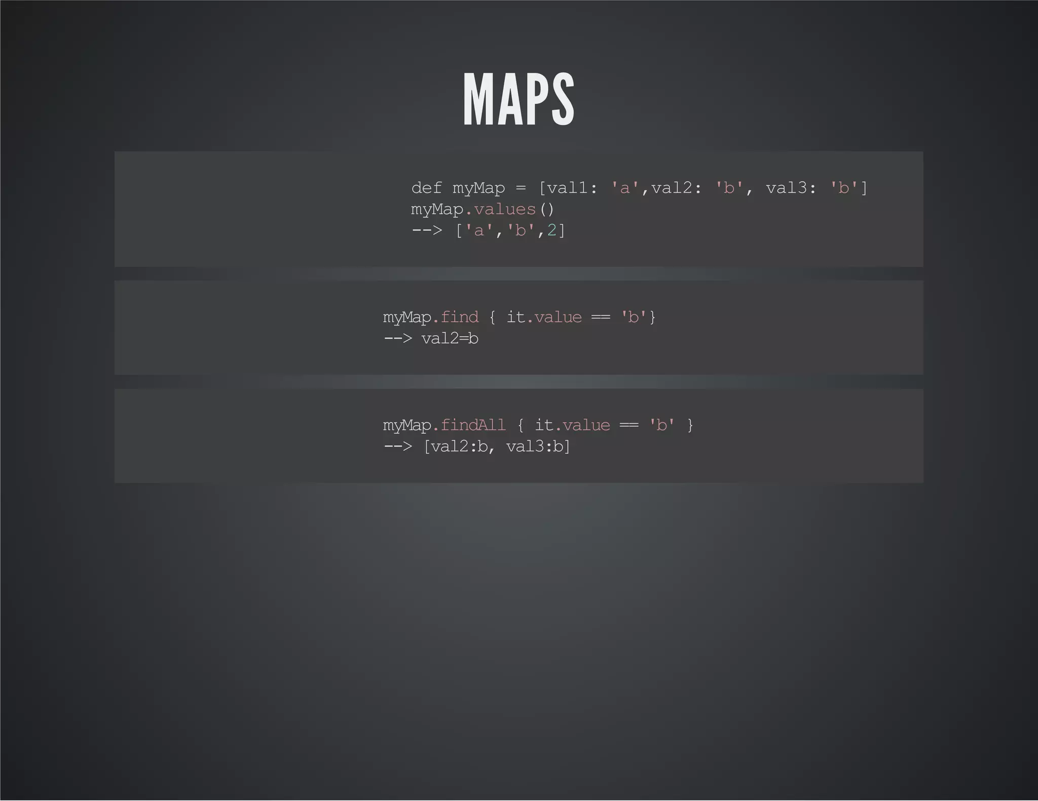 SPECIAL FUNCTIONS Spread Dot myList*.multiply(2) -->['aa','bb',4] 