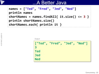 groovy and concurrency | PPT