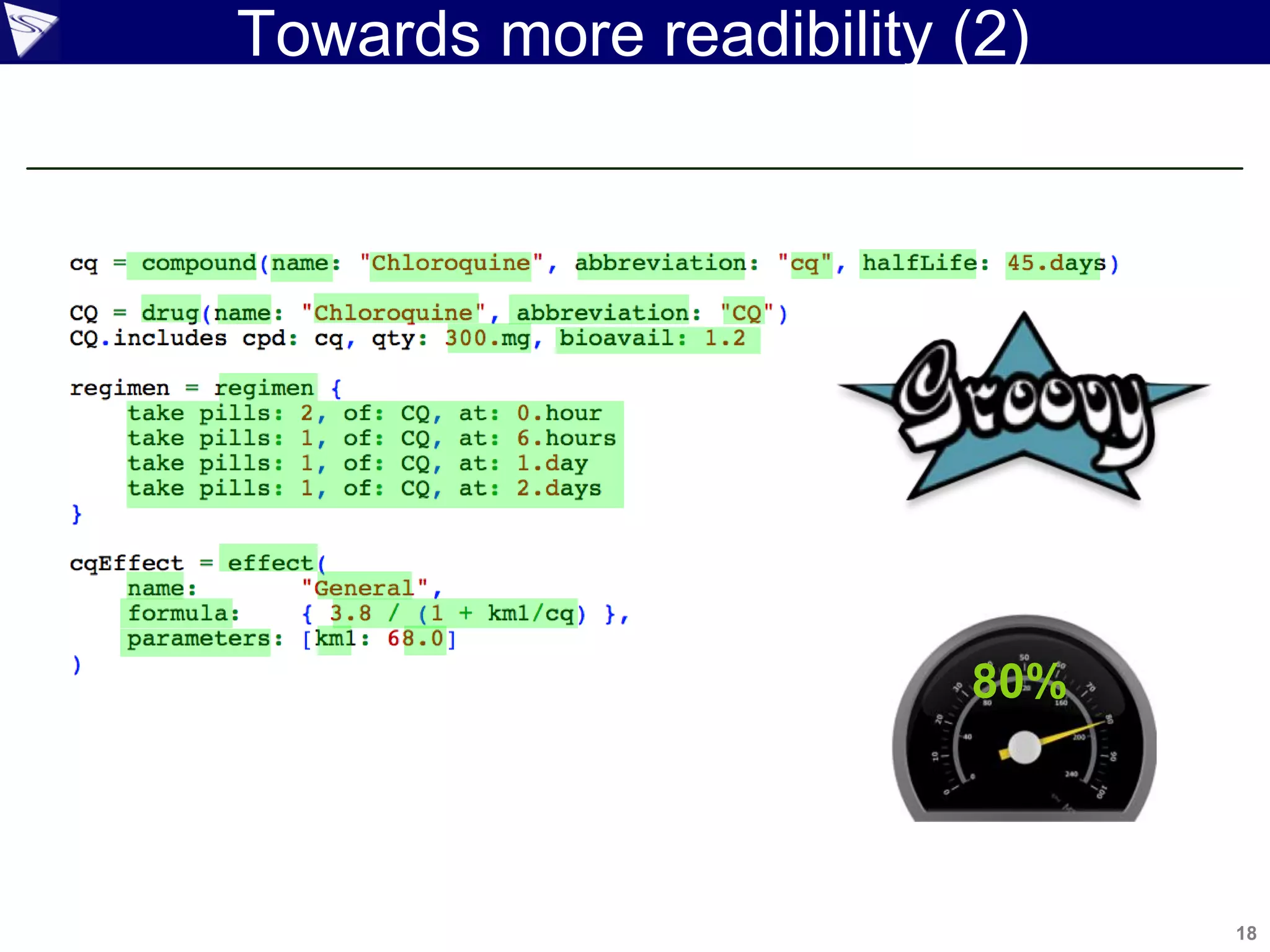 18
Copyright 2010 SpringSource. Copying, publishing or distributing without express written permission is prohibited.
Towards more readibility (2)
80%
 