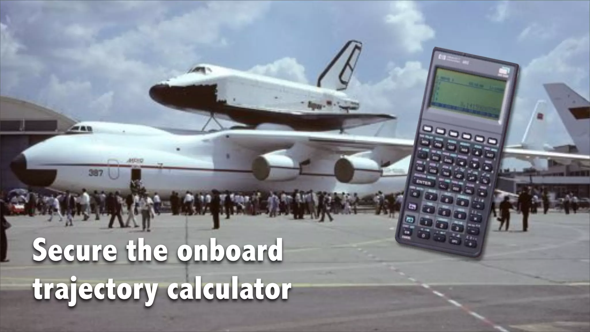 Secure the onboard
trajectory calculator
 