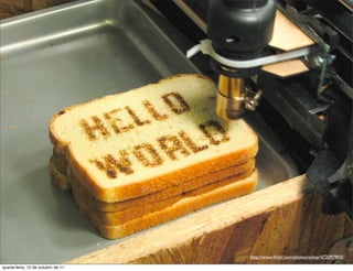 Vamos aprender Java?




                                        http://www.ﬂickr.com/photos/oskay/472097903/

quarta-feira, 12 de outubro de 11
 