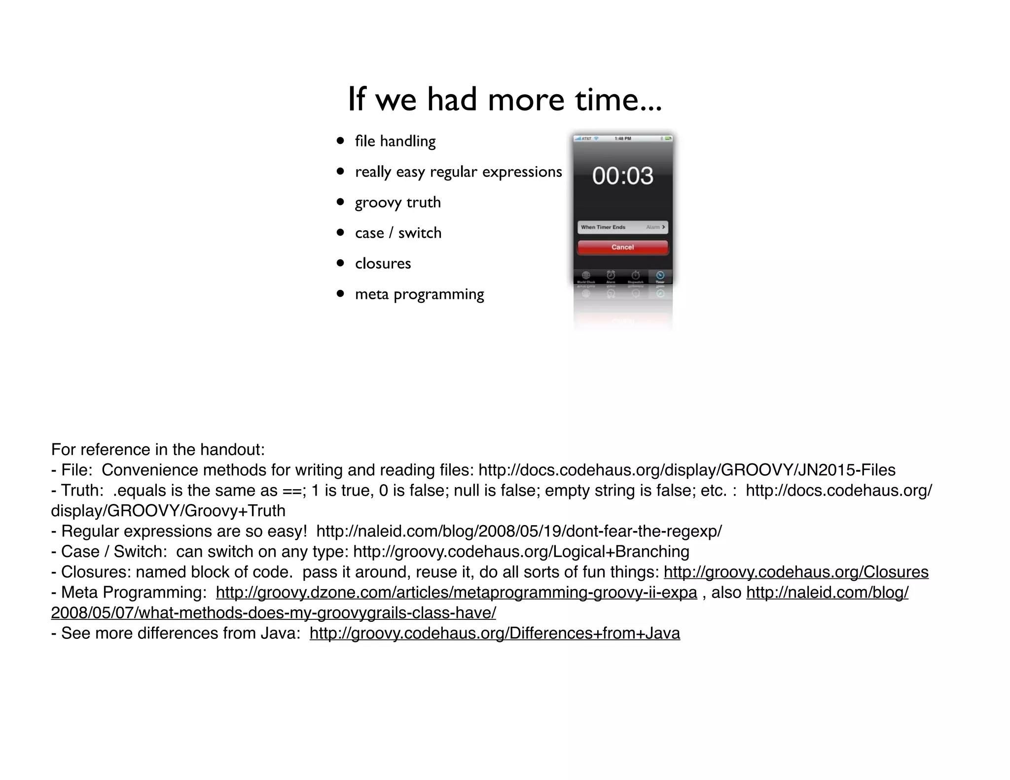 Groovy Grails DevJam Jam Session