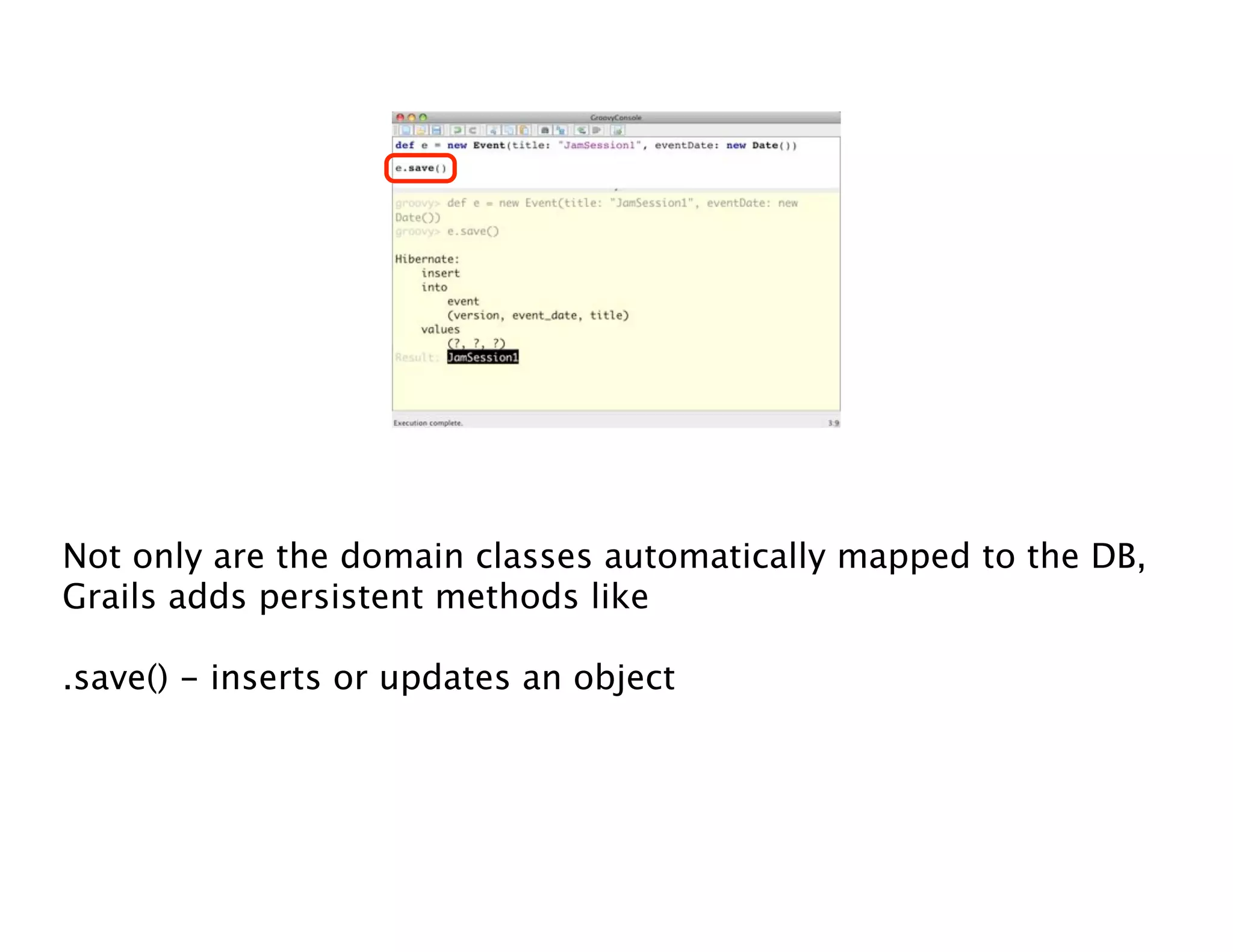 Groovy Grails DevJam Jam Session