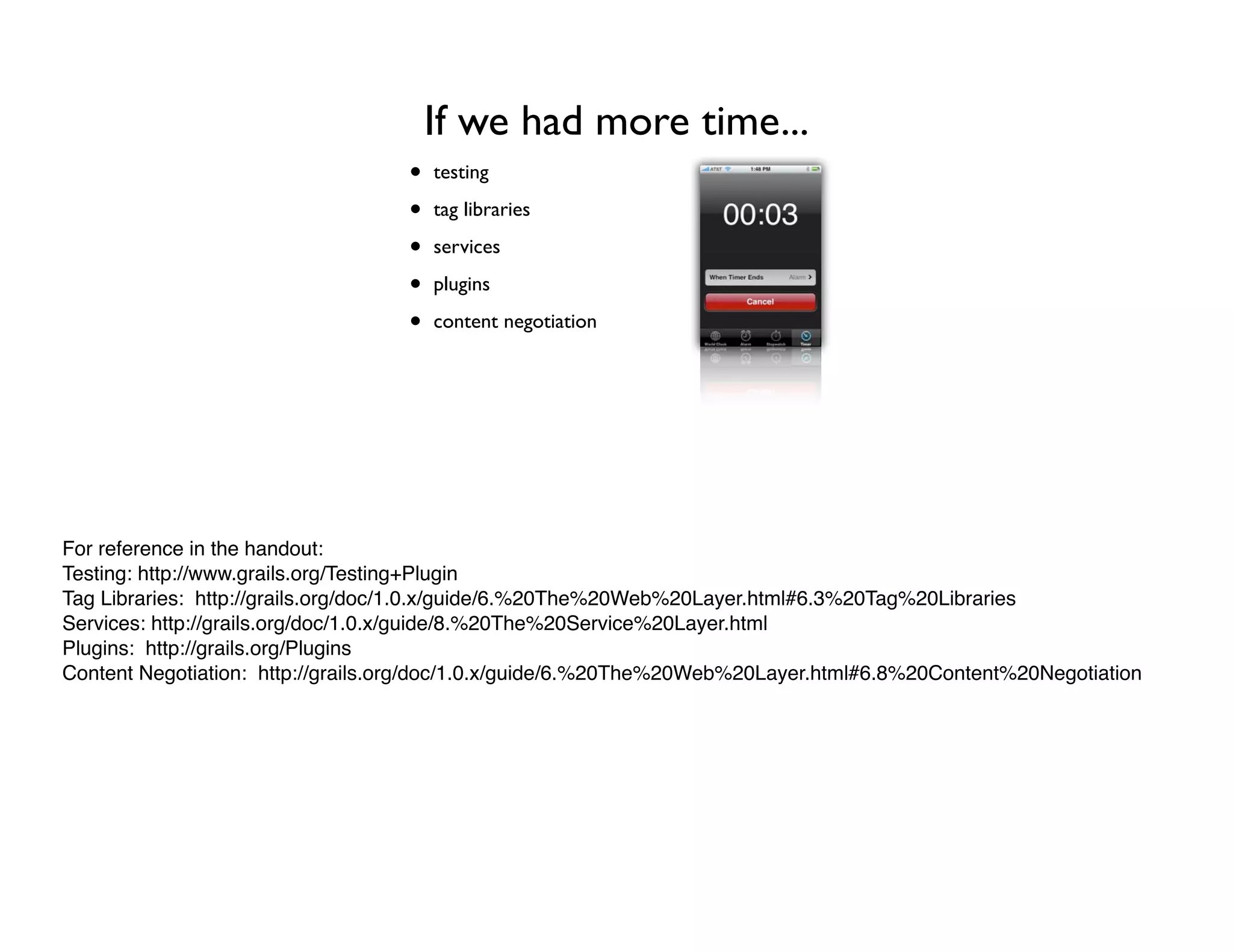 Groovy Grails DevJam Jam Session