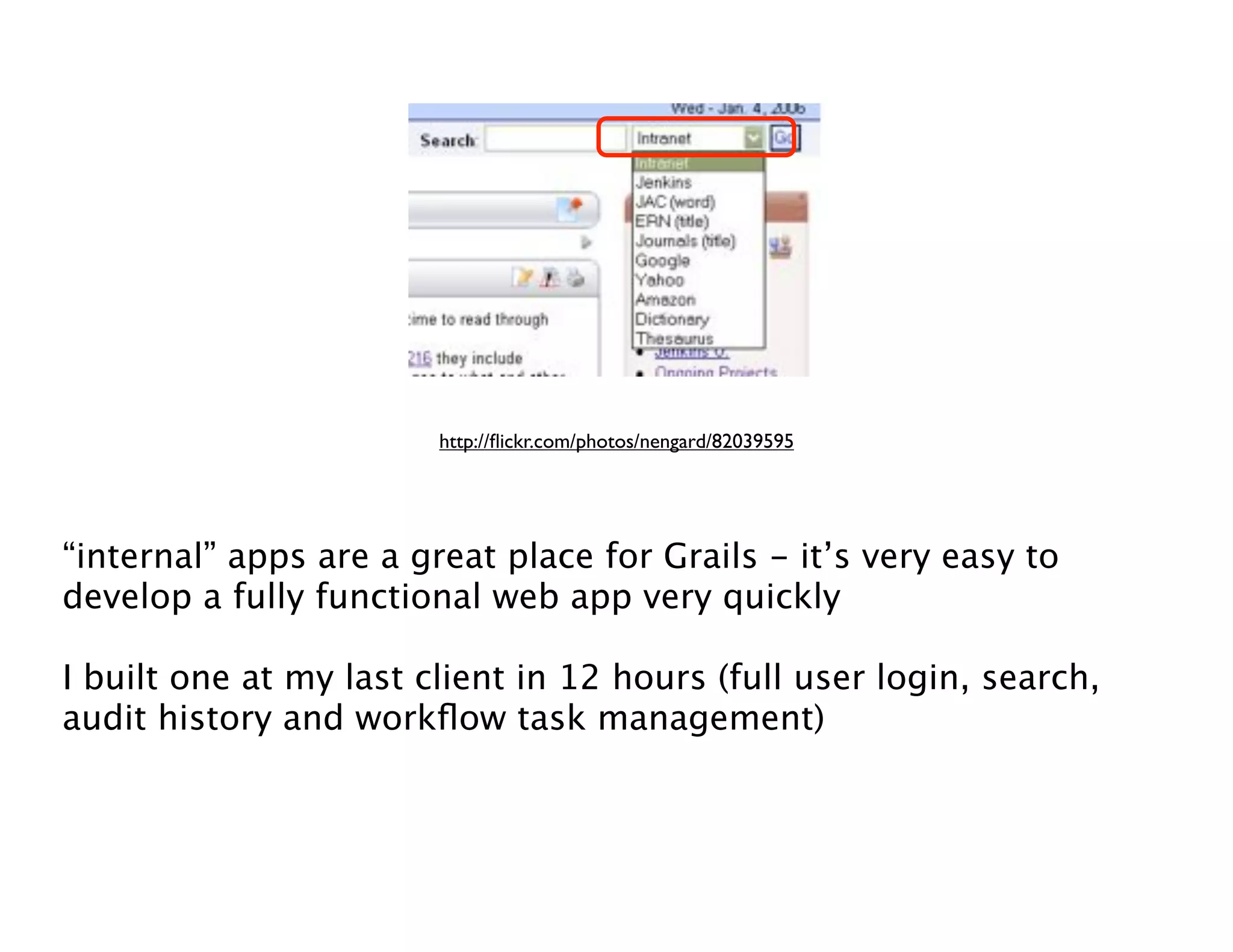 Groovy Grails DevJam Jam Session