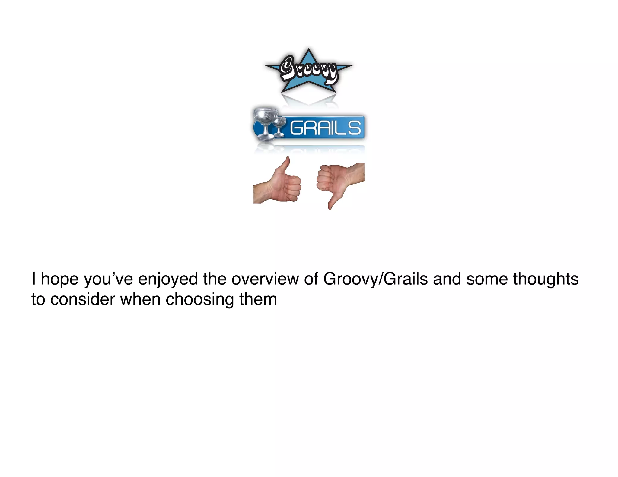 Groovy Grails DevJam Jam Session