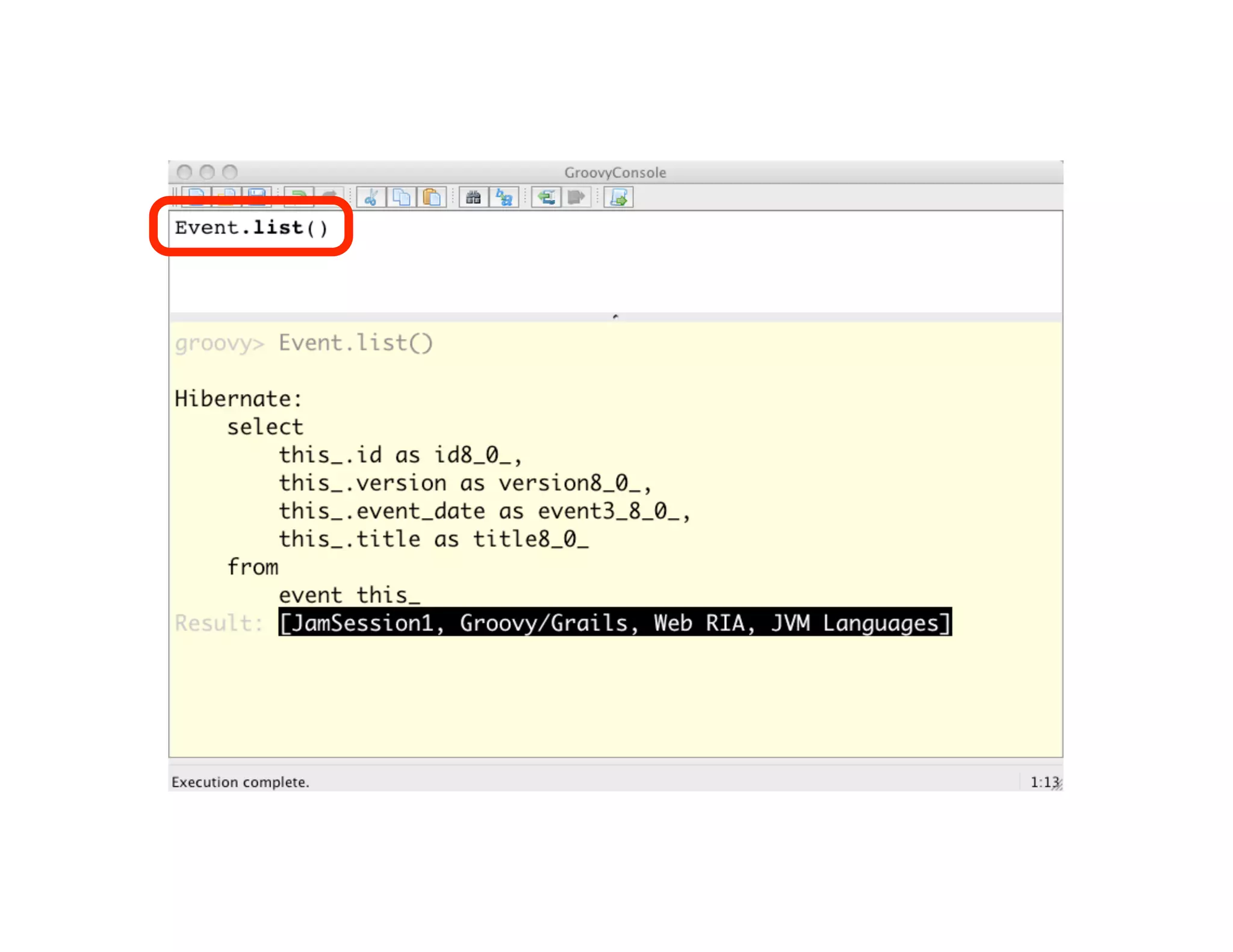 Groovy Grails DevJam Jam Session