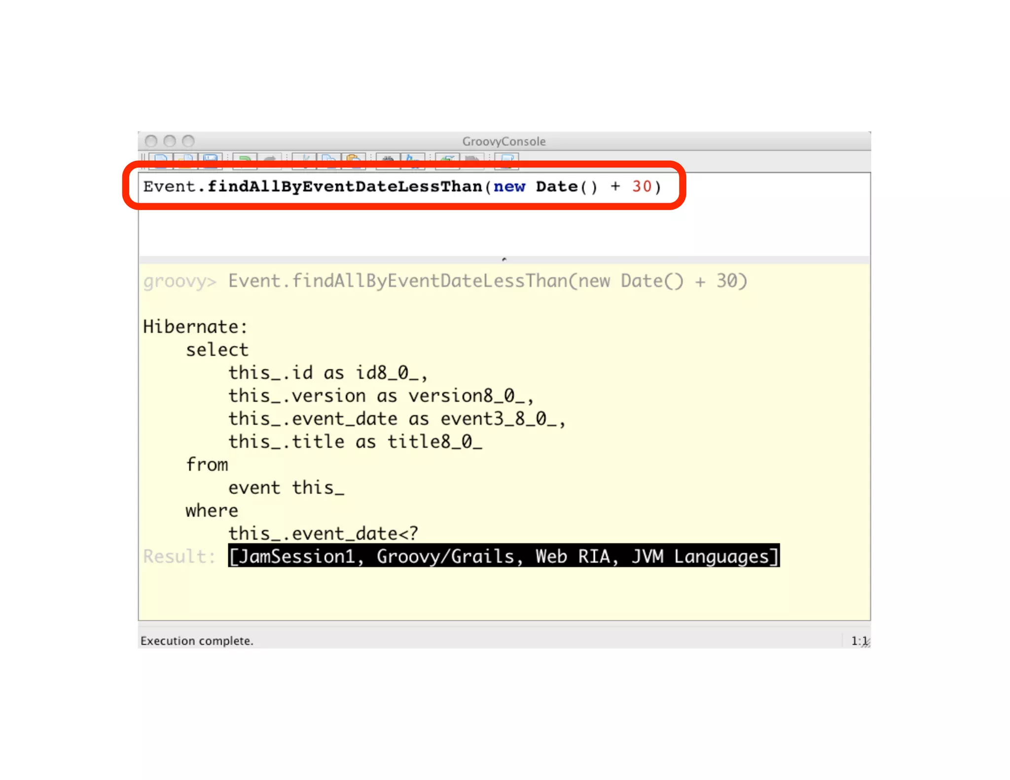 Groovy Grails DevJam Jam Session
