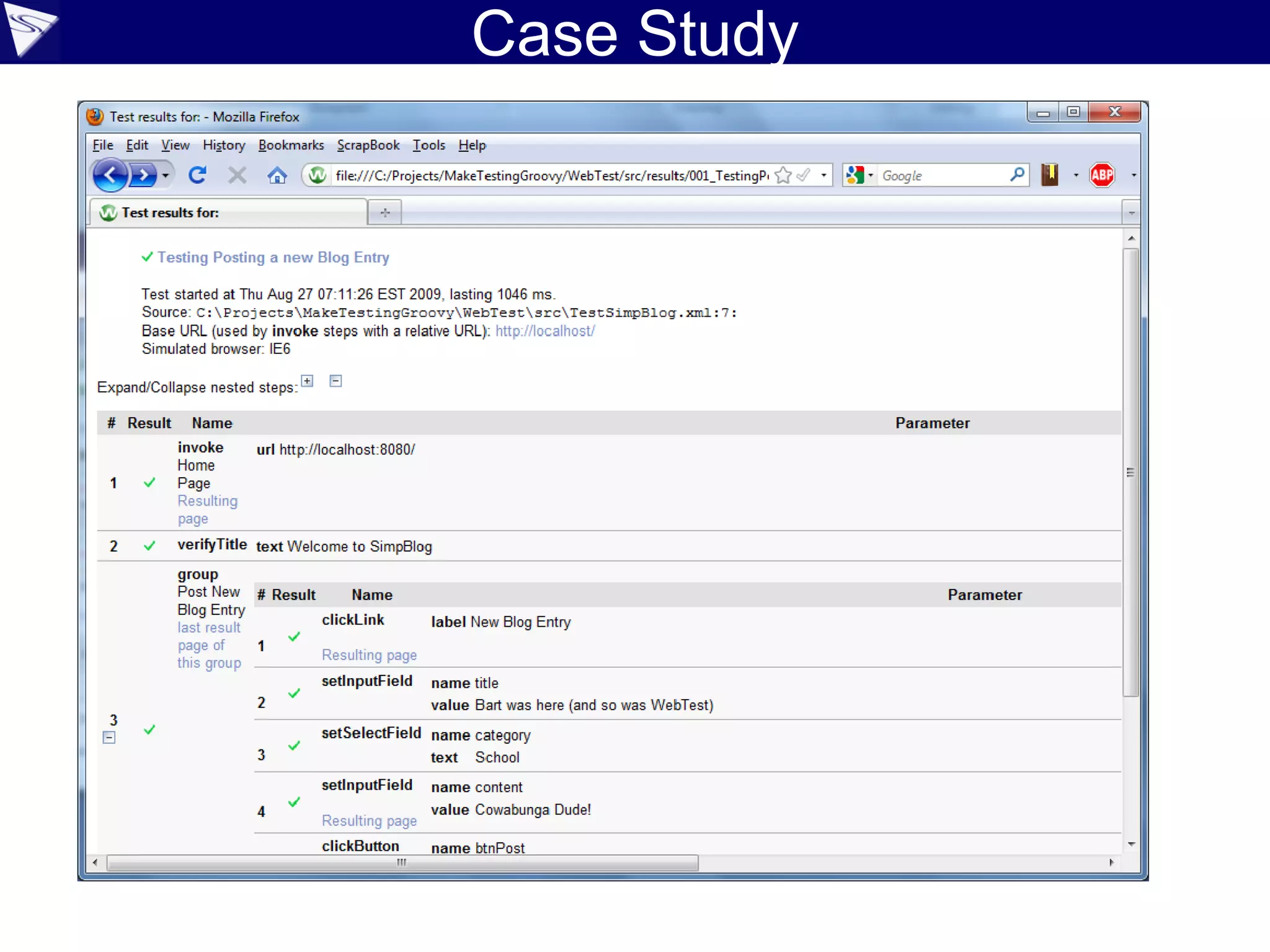 Case Study
 