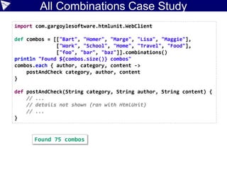 All Combinations Case Study
 