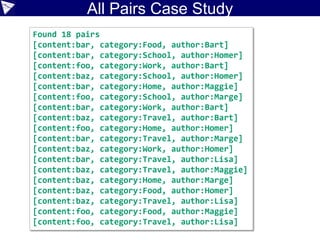 All Pairs Case Study
 