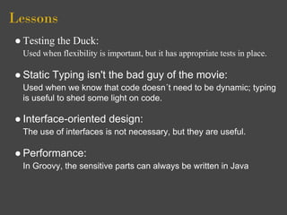 Groovy & Java | PPT