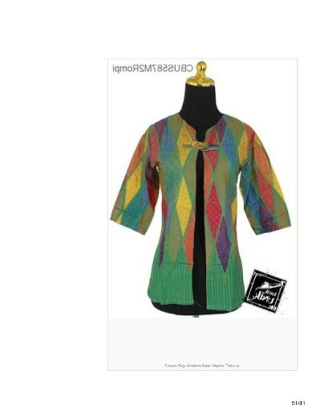 Grosirbatikterkiniblogspotcom 85 Model Baju Batik Wanita