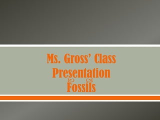 Ms. Gross’ Class
 Presentation
       
    Fossils
 
