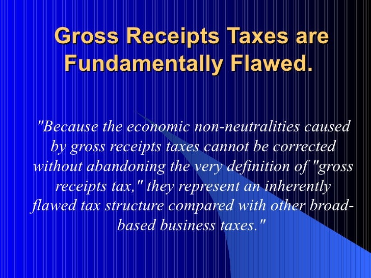 Gross Receipts Tax Power Point
