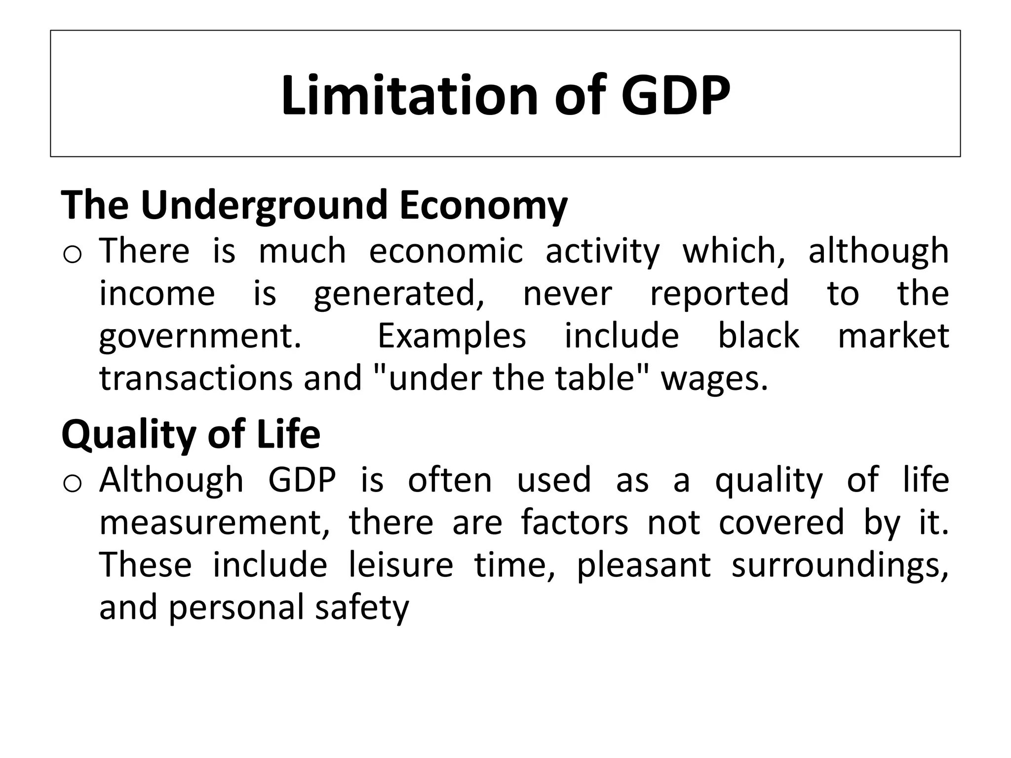 Gross domestic product | PPTX