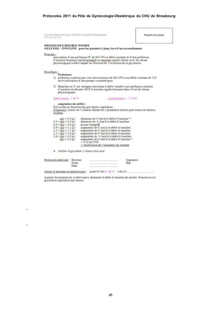 Protocoles 2011 du Pôle de Gynécologie-Obstétrique du CHU de Strasbourg
-
-
45
 