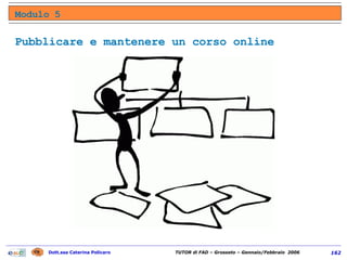 Pubblicare e mantenere un corso online Modulo 5 