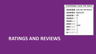RATINGS AND REVIEWS
 