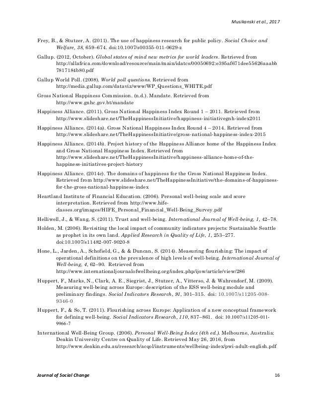 Essay on gross national happiness