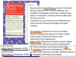 Geospatial Narrative workshop intro (7 May 2015, Stanford)