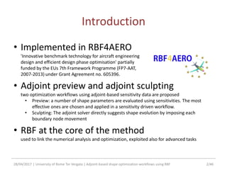 Adjoint-based shape optimization workflows using RBF | PDF