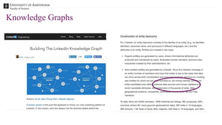 Faculty of Science
Knowledge Graphs
 