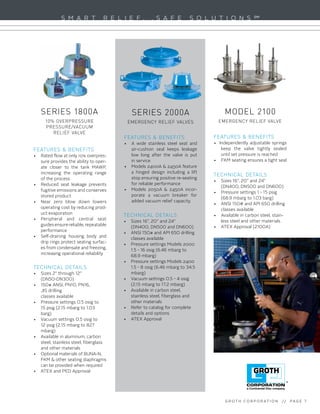 Groth Corporation Industrial Product Selection Guide