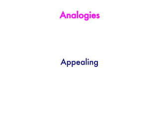Analogies




Appealing
 