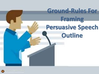 Ground-Rules For
Framing
Persuasive Speech
Outline
 
