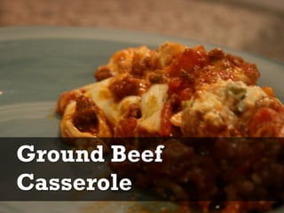 Ground Beef
Casserole
 
