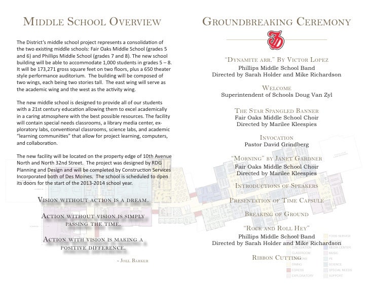 Publications - Groundbreaking Ceremony Program Publications - Groundbreaking Ceremony Program