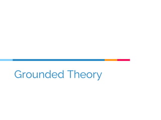 Grounded Theory
 