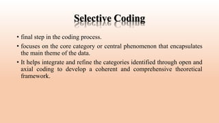 Grounded Theory Qualitative Research MethodPpt | PPTX