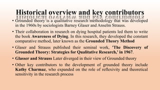 Grounded Theory Qualitative Research MethodPpt | PPTX