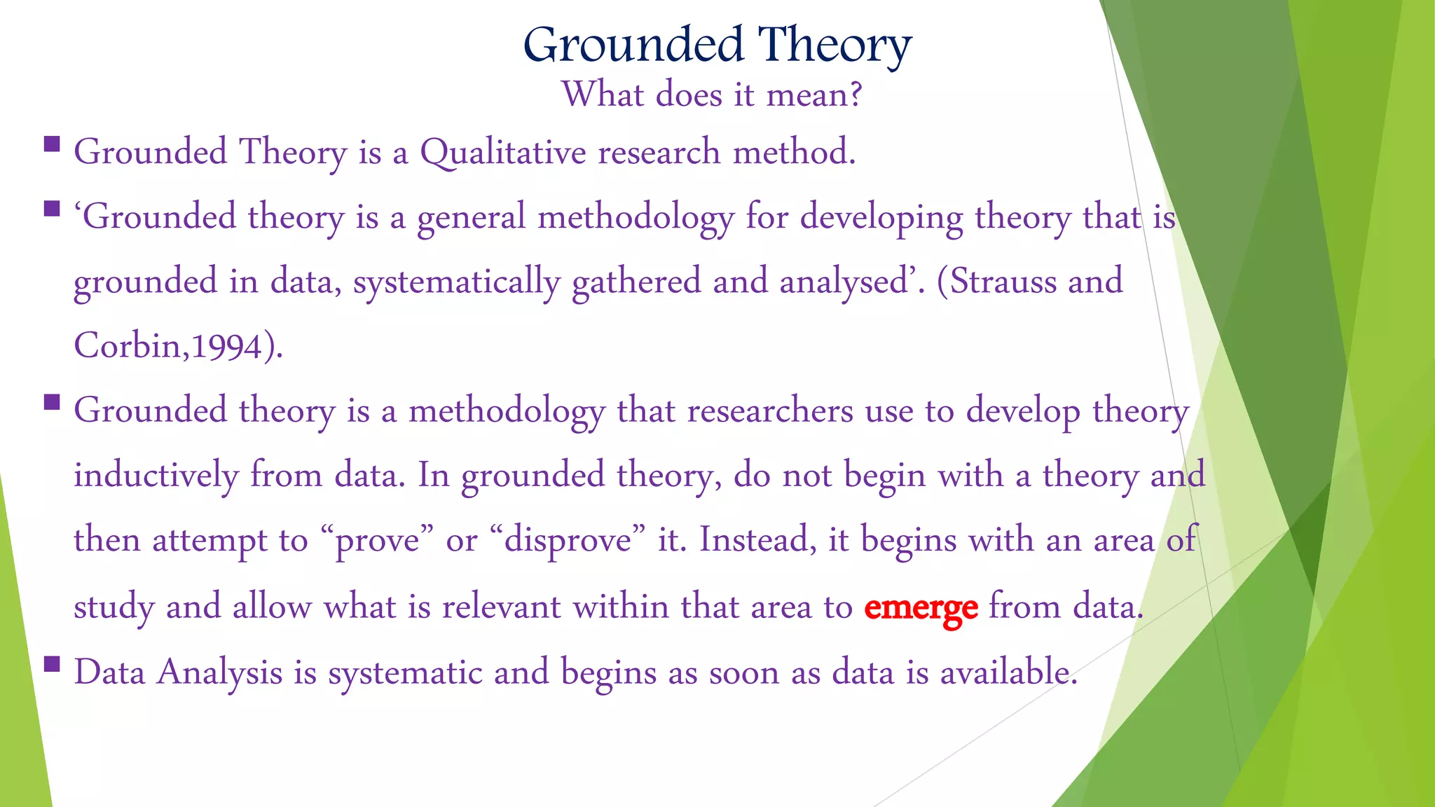 Grounded Theory | PPTX