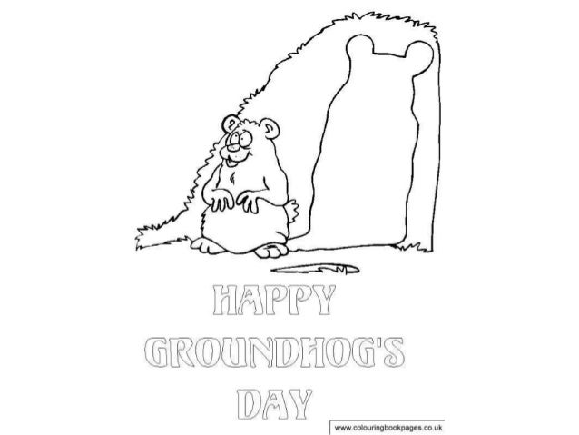 Groundhog day Colouring Pages and Kids Colouring Activities