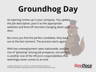 Groundhog Day: 6 Things HR Pros Do Over and Over