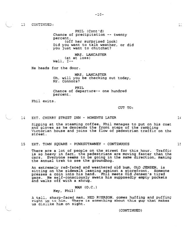 groundhog day screenplay groundhog day screenplay 28 images groundhog day groundhog day screenplay groundhog day screenplay 28 images groundhog day