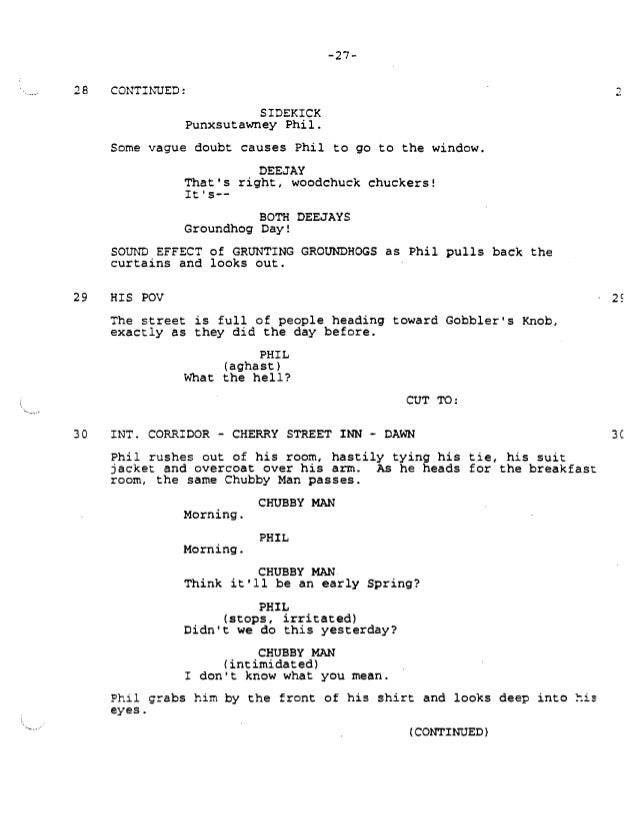 groundhog day screenplay groundhog day screenplay 28 images groundhog day groundhog day screenplay groundhog day screenplay 28 images groundhog day