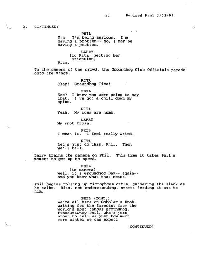 groundhog day screenplay groundhog day screenplay 28 images groundhog day groundhog day screenplay groundhog day screenplay 28 images groundhog day