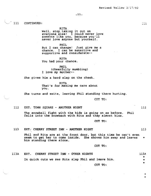 groundhog day screenplay groundhog day screenplay 28 images groundhog day groundhog day screenplay groundhog day screenplay 28 images groundhog day