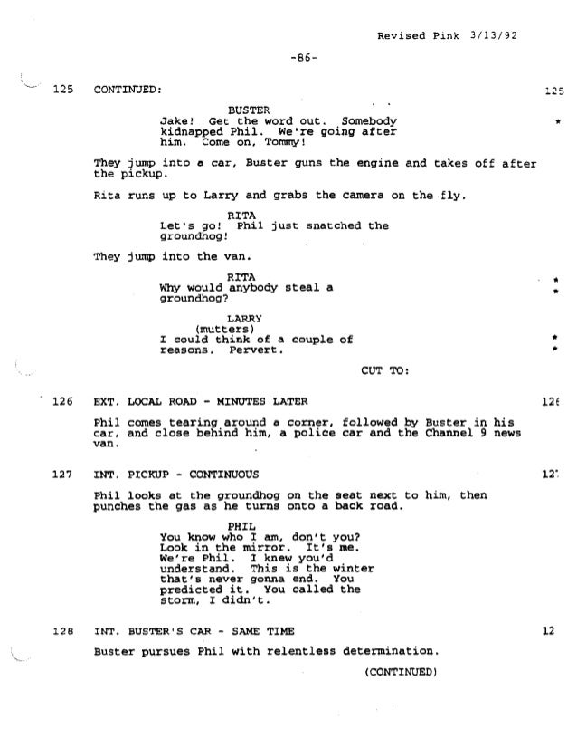 groundhog day screenplay groundhog day screenplay 28 images groundhog day groundhog day screenplay groundhog day screenplay 28 images groundhog day