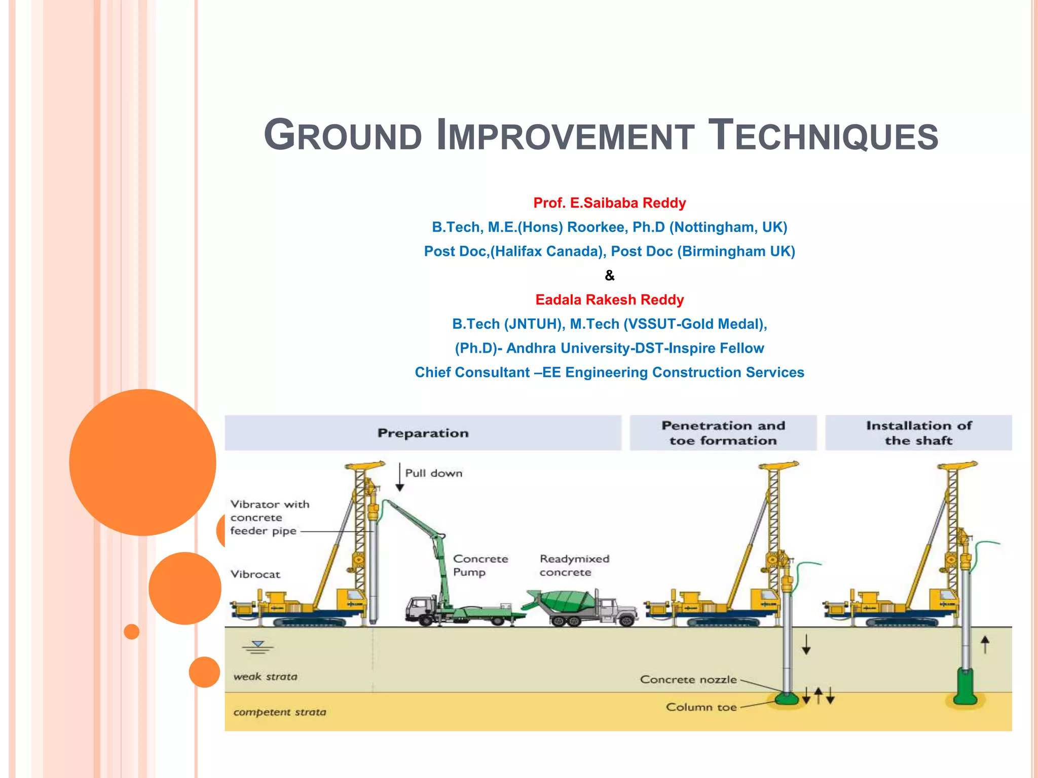 Ground improvement techniques | PPTX