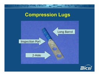 Compression LugsCompression Lugs
Long Barrel
Inspection Port
g
p
2-Hole
 